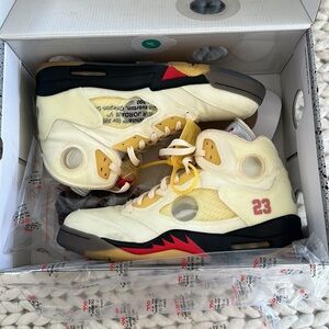 Off White Jordan 5 Retro “Sail”